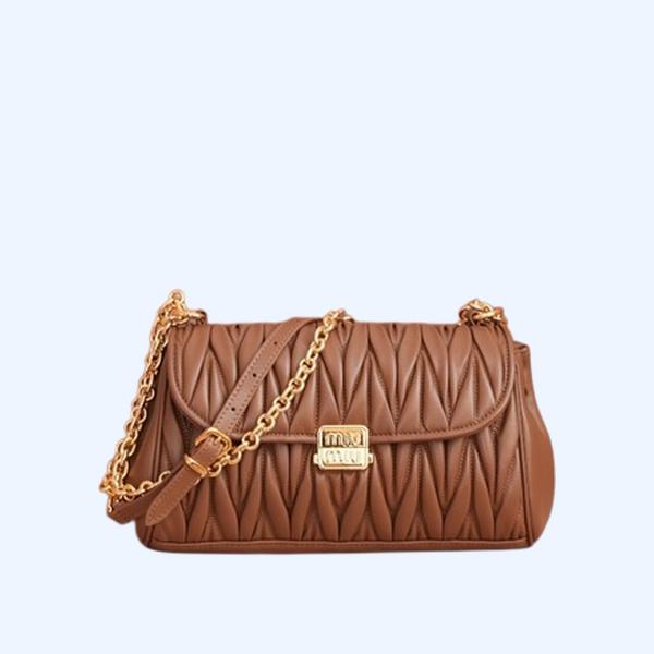 [ 미우미우 ] 마테라쎄 나파 가죽 숄더백