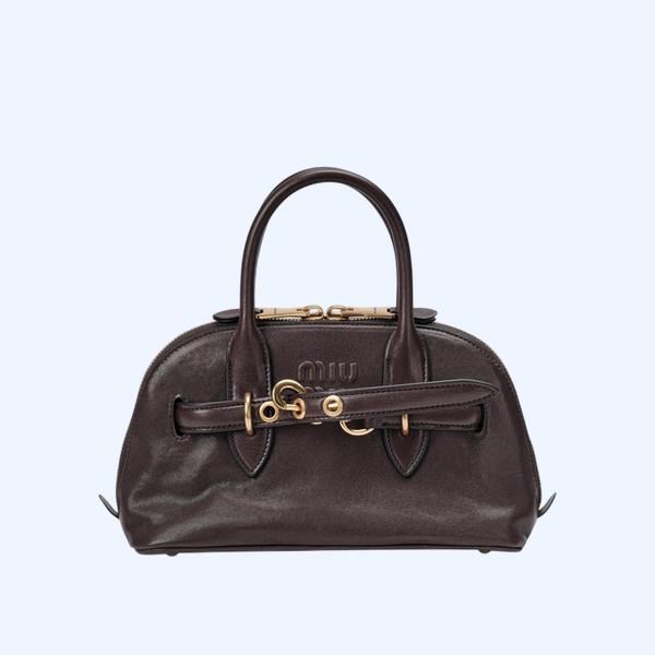 [ 미우미우 ] 아방뛰르 나파 가죽 탑 핸들 스몰 백