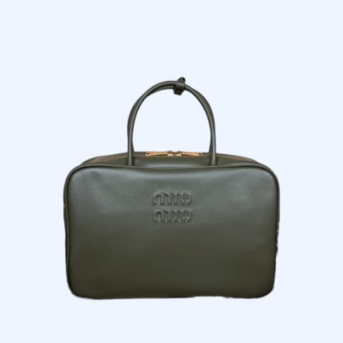 [ 미우미우 ] 탑 핸들 가죽 보 백