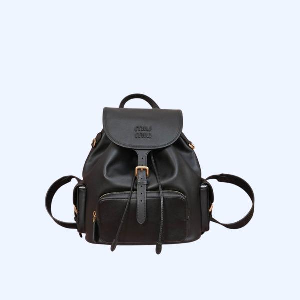 [ Miu Miu ] 미우미우 가죽 백팩 라지