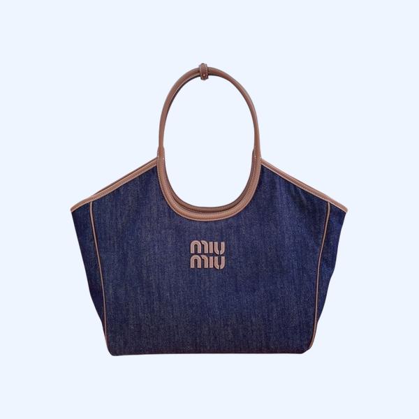 [ Miu Miu ] 미우미우 아이비 데님 토트백