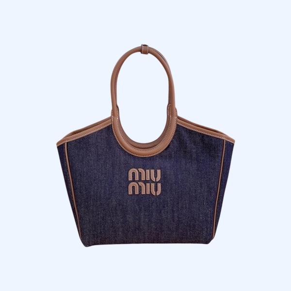 [ Miu Miu ] 미우미우 아이비 데님 토트백