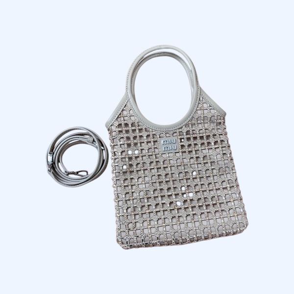 [ Miu Miu ] 미우미우 크리스탈 네트 토트백