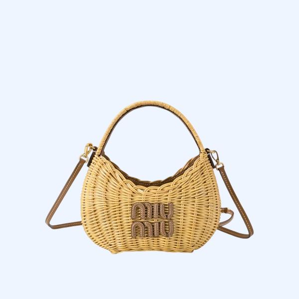 [ Miu Miu ] 미우미우 완더 라탄백