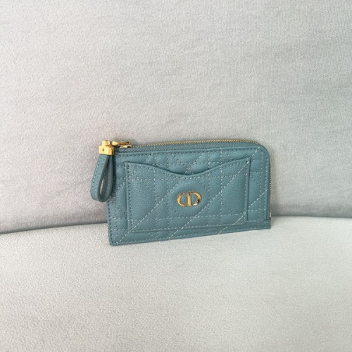 [ 디올 ] Caro Cosmos 지퍼 카드 지갑
