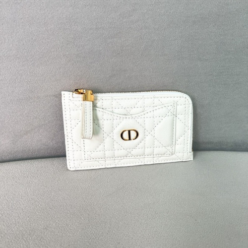 [ 디올 ] Caro Cosmos 지퍼 카드 지갑