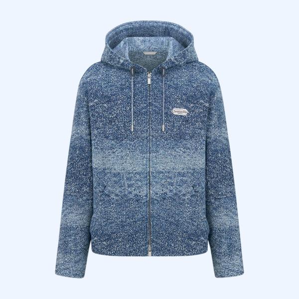 Christian Dior Paris 라벨 후드 블루종 재킷