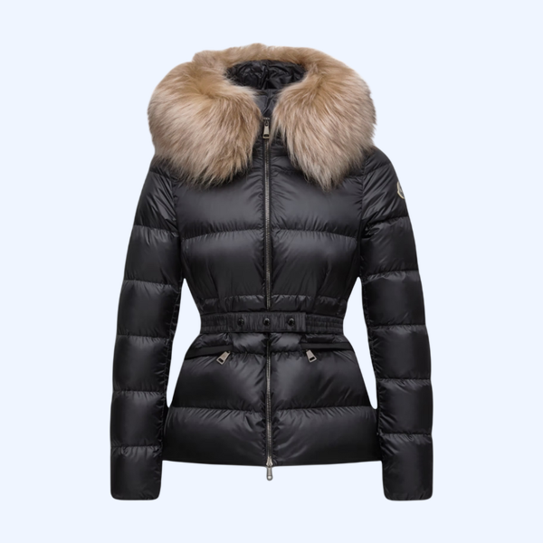 Boed 후드 시어링 트리밍 쇼트 다운 재킷