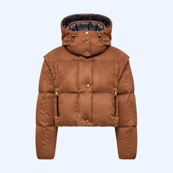 Paterne 2-in-1 후드 쇼트 다운 재킷