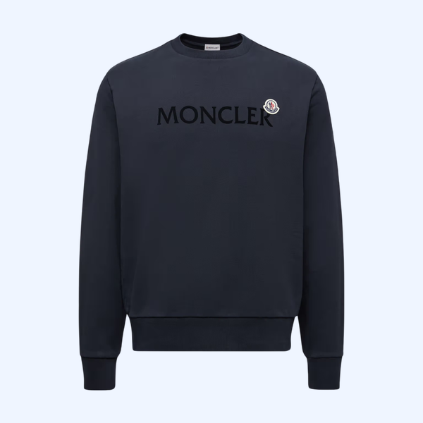 로고 코튼 스웨트 셔츠