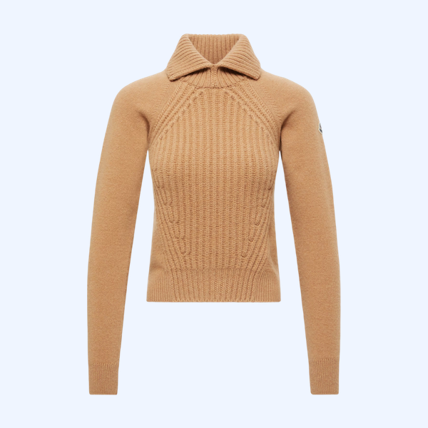 울 & 캐시미어 하이 칼라 스웨터