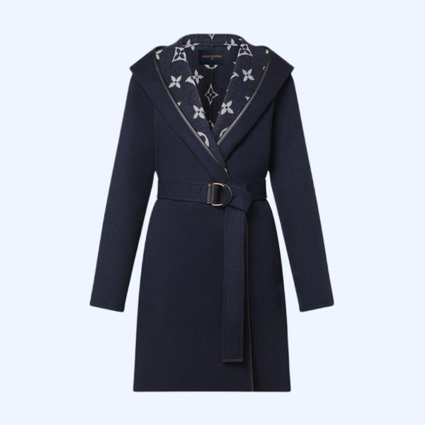 랩오버 후드 코트