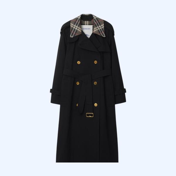 롱 체크 칼라 캐슬포드 트렌치코트 81136331