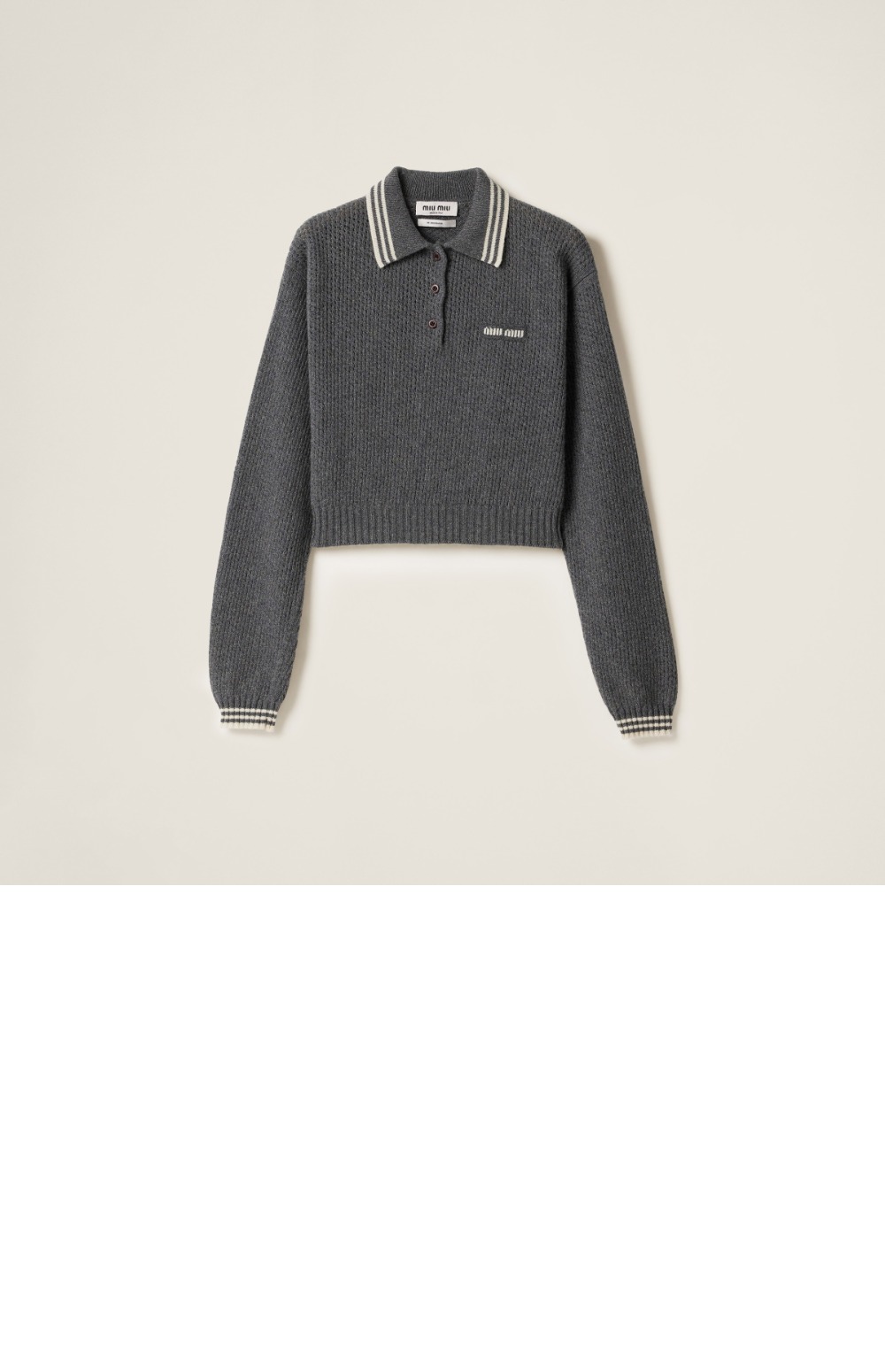 미러급레플리카사이트 | 명품레플리카 전문 쇼핑몰 | 딥퀄 - 울 및 캐시미어 폴로 스웨터 > 미우미우