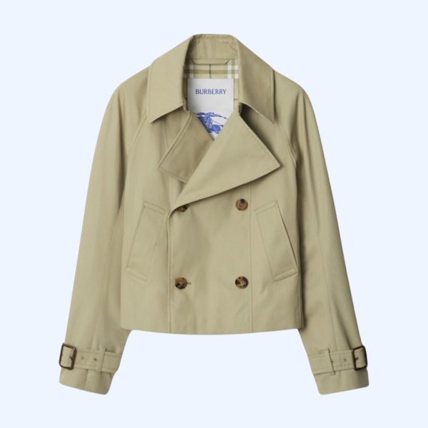 코튼 블렌드 트렌치 재킷