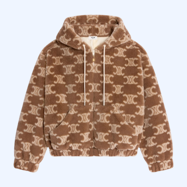 후드 재킷 트리옹프 울 퍼