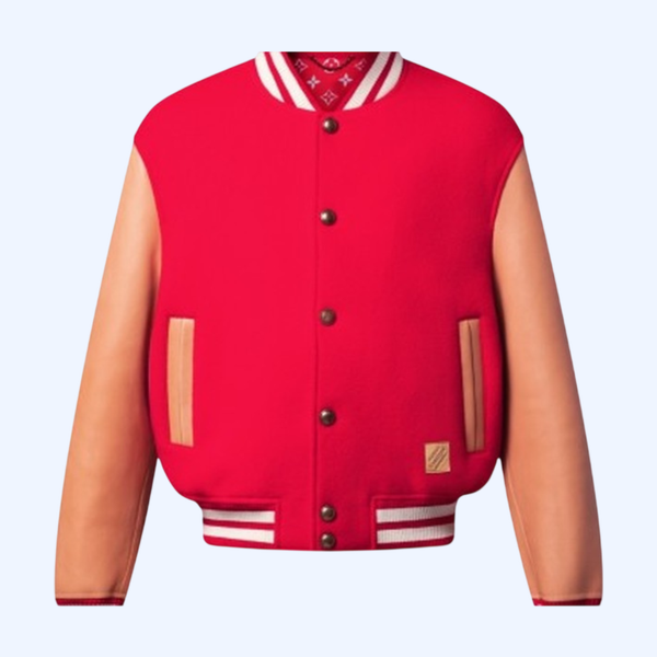 VVN 레더 바시티 재킷