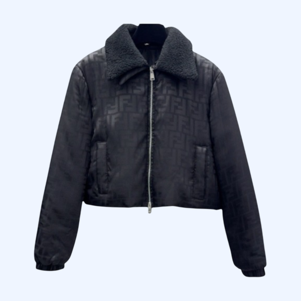 FF 로고 자카드 램스퍼 다운 재킷