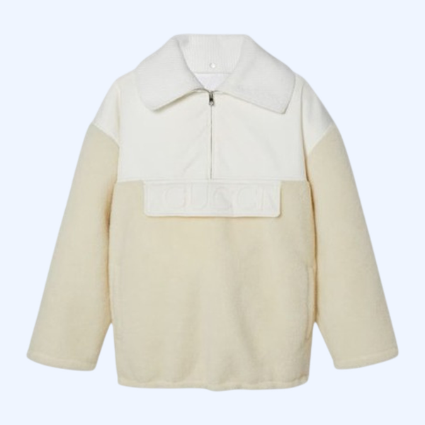 울 블렌드 플리스 지퍼 재킷