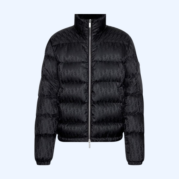 로고 쇼트 패딩