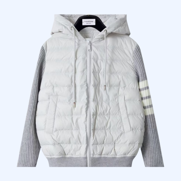 구스다운 후드 패딩 집업 (3color)