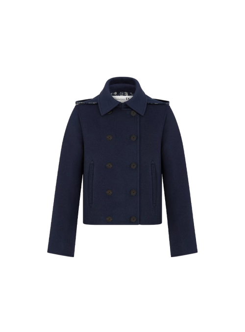 지퍼 후드 피코트