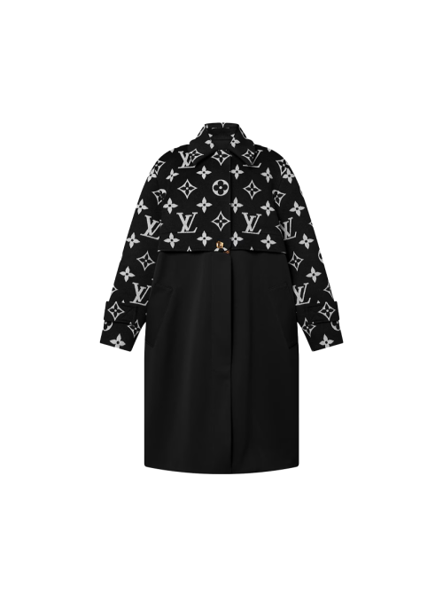 오버사이즈드 모노그램 액센트 코트