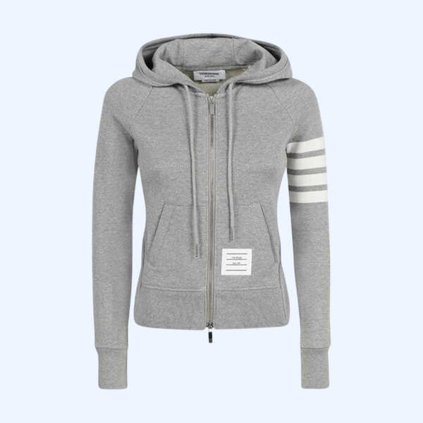 톰브라운 여성 루프백 져지 후드 집업