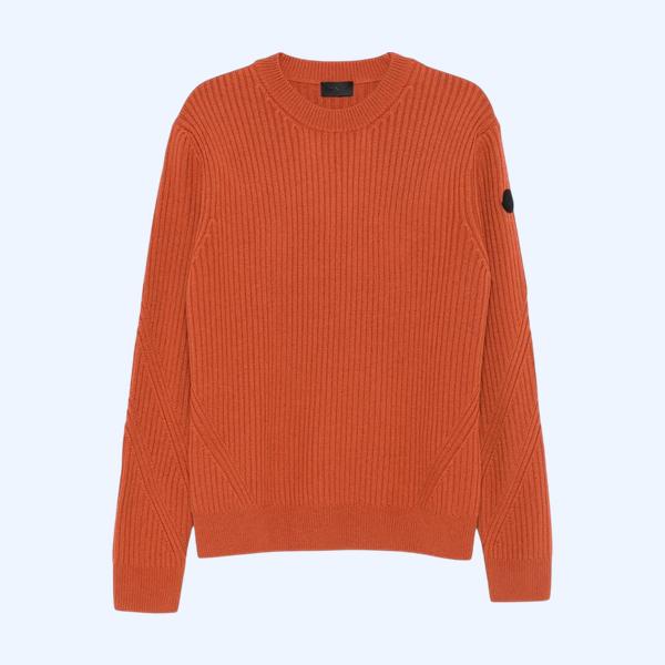 몽클레어 리브드 크루넥 스웨터