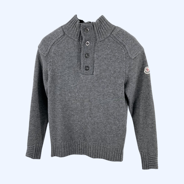 몽클레어 반 집업 니트 스웨터