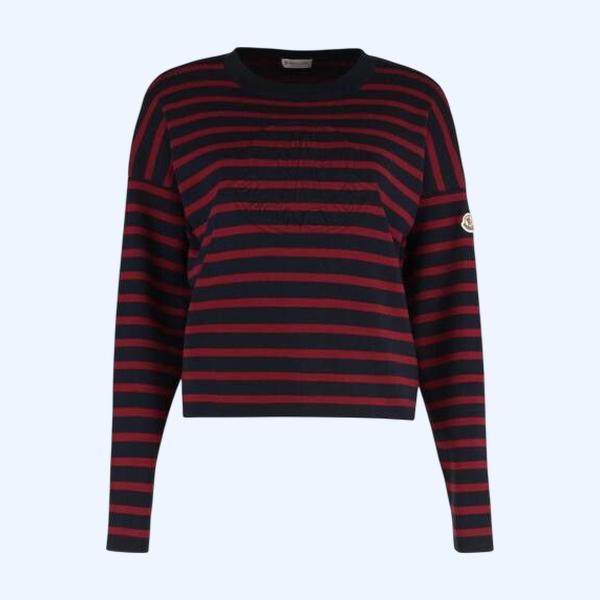 MONCLER 몽클레어 네이비 스트라이프 니트