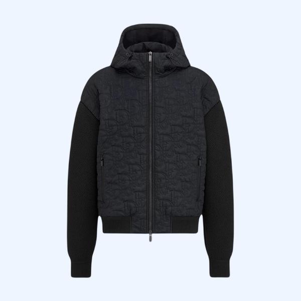 Dior Oblique 후드 블루종 재킷