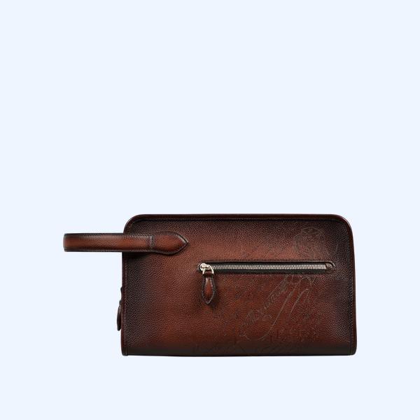 모닝 스크리토 레더 토일렛 파우치