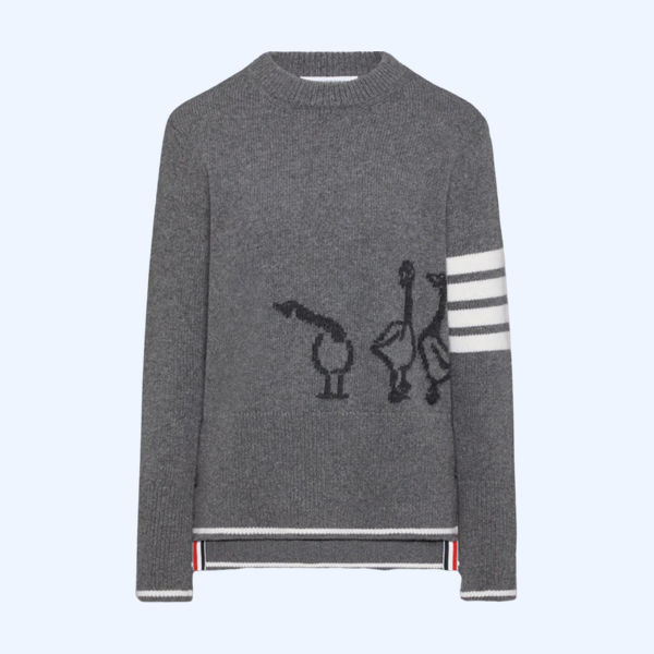 파인 메리노 인타르시아 기스 4-바 풀오버