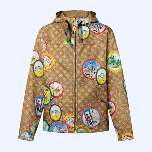 모노그램 캣 스탬프 파카