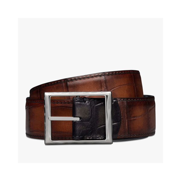 클래식 엘리게이터 레더 35mm 리버시블 벨트