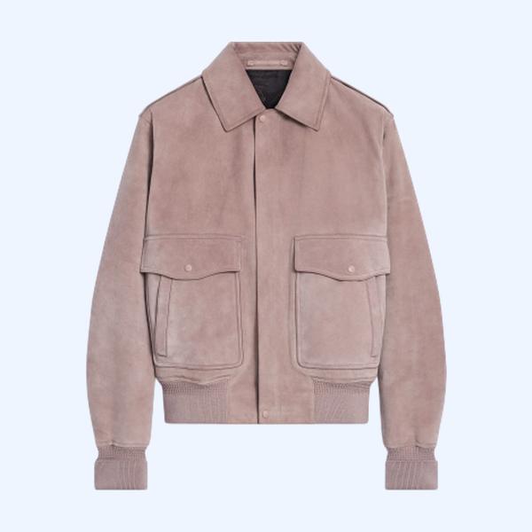 스웨이드 플라이트 재킷