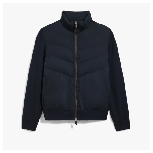 울 & 나일론 복합 소재 블루종