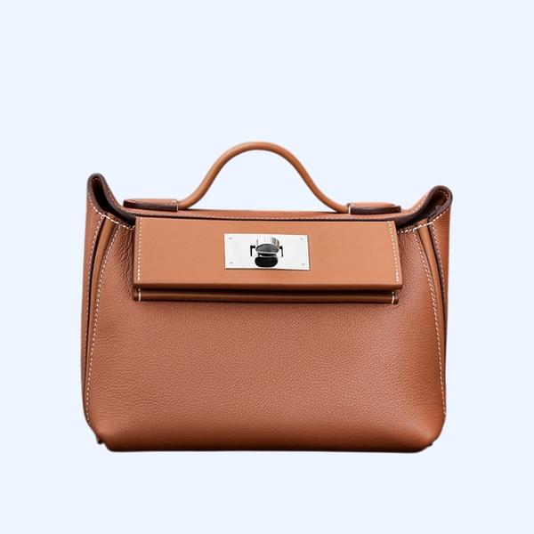 에르메스 2424 미니 백 브라운 팔라듐 하드웨어