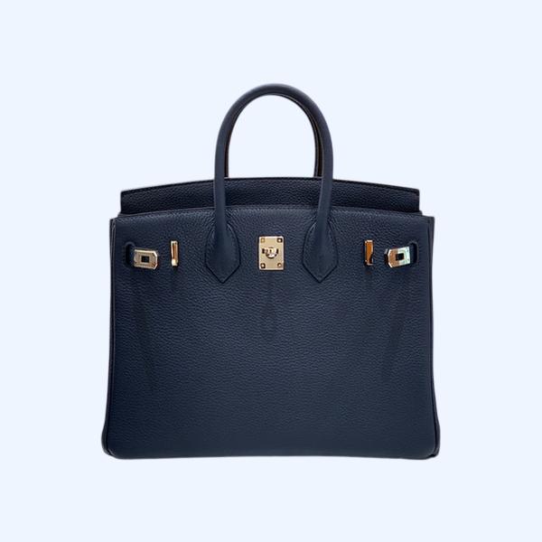 에르메스 버킨 25 르투르네 사파이어 블루 실버 하드웨어