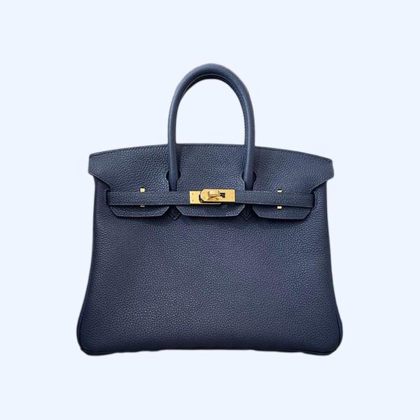 에르메스 버킨 25 르투르네 사파이어 블루 골드 하드웨어