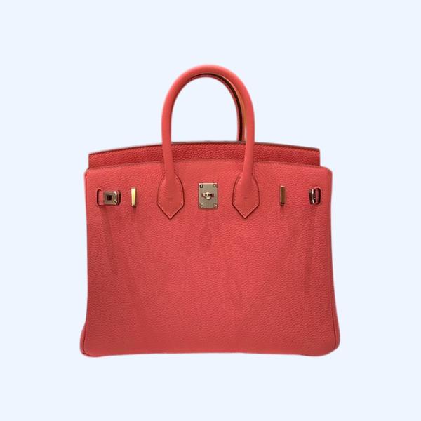 에르메스 버킨 25 르투르네 립스틱 핑크 실버 하드웨어