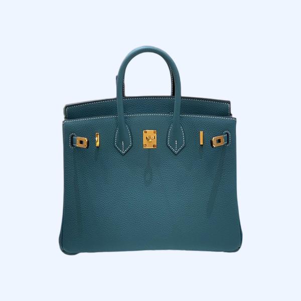 에르메스 버킨 25 르투르네 데님 블루 골드 하드웨어