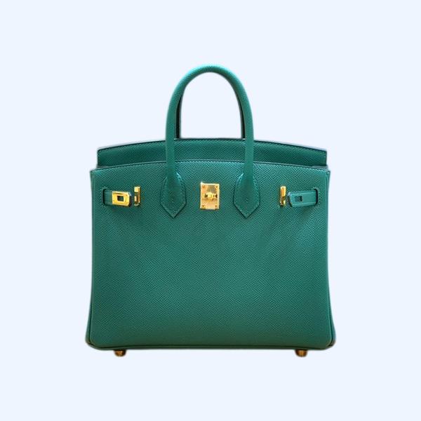 에르메스 버킨 25 르투르네 말라카이트 그린 골드 하드웨어