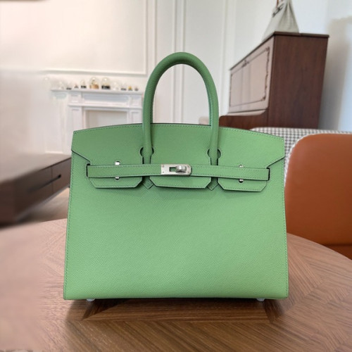 에르메스 버킨 25 셀리에 아보카도 그린 실버 하드웨어
