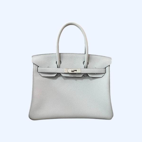 에르메스 버킨 30 르투르네 홀리 그레일 블루 실버 하드웨어