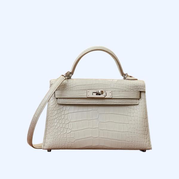 에르메스 미니 켈리 2 셀리에 크로커다일 베통 팔라듐 하드웨어