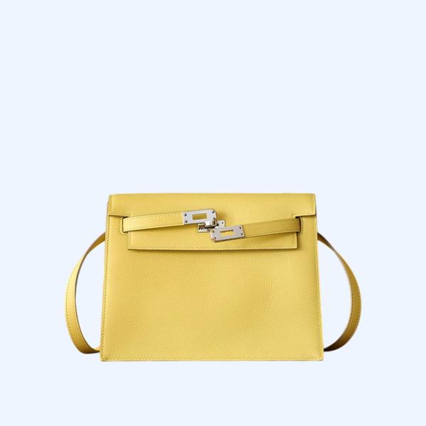 에르메스 켈리 단스 22 에버컬러 옐로우 팔라듐 하드웨어