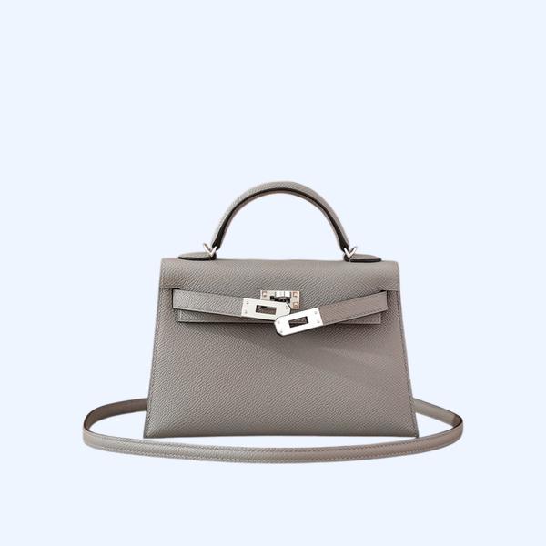에르메스 미니 켈리 셀리에 그레이 팔라듐 하드웨어