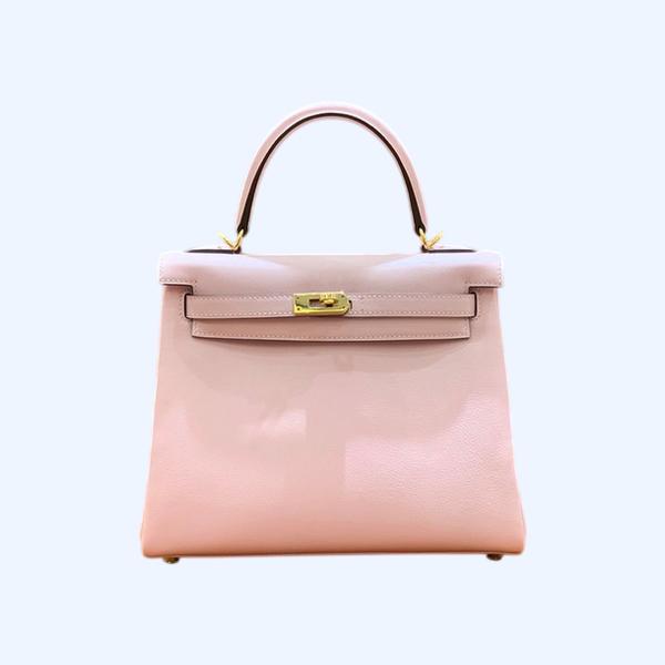 에르메스 켈리 25 르투르네 스위프트 사쿠라 핑크 골드 하드웨어
